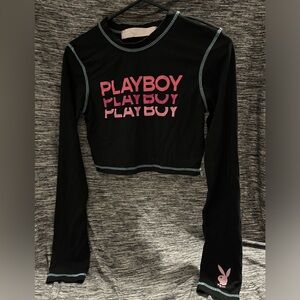 Playboy cropped long sleeve